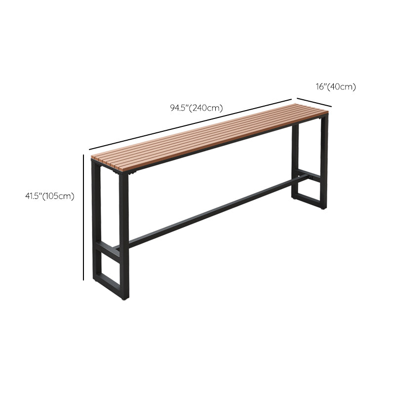Contemporary 1/2/5 Pieces Reclaimed Wood Bar Table Set Fixed Table Counter Table Clearhalo 'Bar Furniture' 'furn' 'furn_home_bar_bar_sets' 'Furniture' 'Home Bars & Bar Sets' 'home_bar_bar_sets' 'Kitchen & Dining Furniture' 6187710