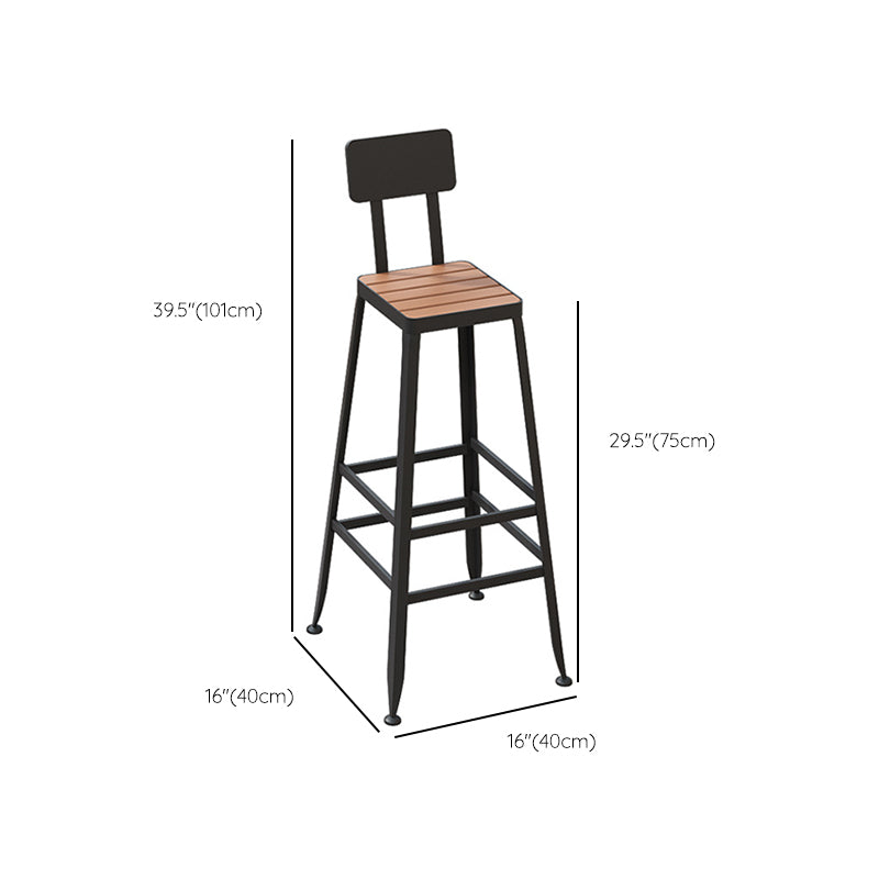 Contemporary 1/2/5 Pieces Reclaimed Wood Bar Table Set Fixed Table Counter Table Clearhalo 'Bar Furniture' 'furn' 'furn_home_bar_bar_sets' 'Furniture' 'Home Bars & Bar Sets' 'home_bar_bar_sets' 'Kitchen & Dining Furniture' 6187715