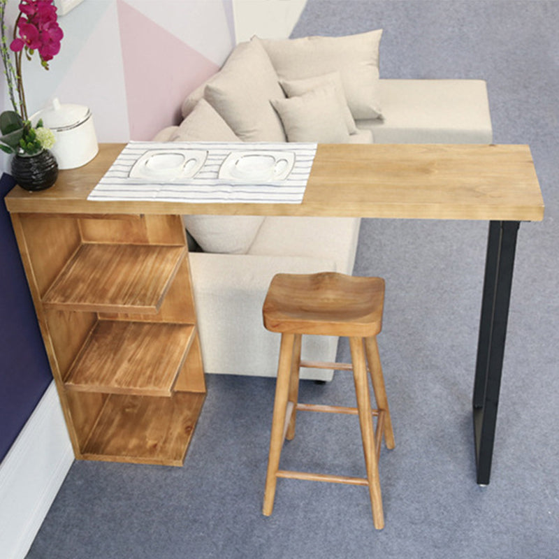 Industrial Bar Stool and Table 1/2/3 Pieces Wood Pub Dining Set Clearhalo 'Bar Furniture' 'furn' 'furn_home_bar_bar_sets' 'Furniture' 'Home Bars & Bar Sets' 'home_bar_bar_sets' 'Kitchen & Dining Furniture' 6187770