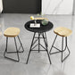 1/3/4/5 Pieces Industrial Iron Bar Table Set Round Bistro Set with Wood Top Clearhalo 'Bar Furniture' 'furn' 'furn_home_bar_bar_sets' 'Furniture' 'Home Bars & Bar Sets' 'home_bar_bar_sets' 'Kitchen & Dining Furniture' 6187777