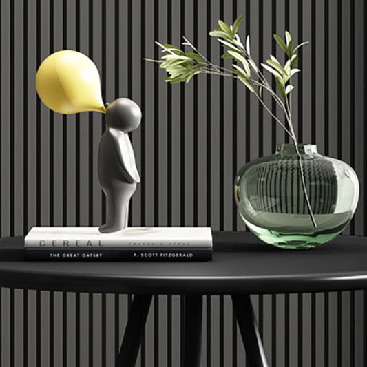 1/3/4/5 Pieces Industrial Iron Bar Table Set Round Bistro Set with Wood Top