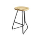 1/3/4/5 Pieces Industrial Iron Bar Table Set Round Bistro Set with Wood Top Clearhalo 'Bar Furniture' 'furn' 'furn_home_bar_bar_sets' 'Furniture' 'Home Bars & Bar Sets' 'home_bar_bar_sets' 'Kitchen & Dining Furniture' 6187787
