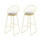 Modern Round Pub Table Set 1/2/3 Pieces Bar Table with Metal Stools White 30"H Stools (Set of 2) Clearhalo 'Bar Furniture' 'furn' 'furn_home_bar_bar_sets' 'Furniture' 'Home Bars & Bar Sets' 'home_bar_bar_sets' 'Kitchen & Dining Furniture' 6187810
