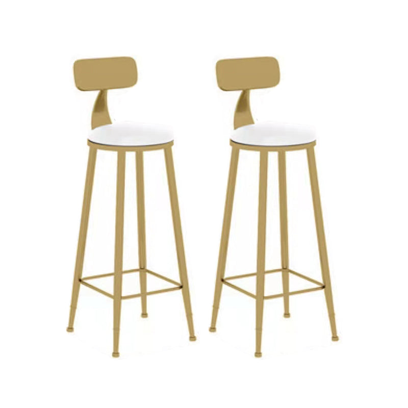 Modern Round Pub Table Set 1/2/3 Pieces Bar Table with Metal Stools Beige 30"H Stools (Set of 2) Clearhalo 'Bar Furniture' 'furn' 'furn_home_bar_bar_sets' 'Furniture' 'Home Bars & Bar Sets' 'home_bar_bar_sets' 'Kitchen & Dining Furniture' 6187813