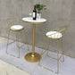 Modern Round Pub Table Set 1/2/3 Pieces Bar Table with Metal Stools Clearhalo 'Bar Furniture' 'furn' 'furn_home_bar_bar_sets' 'Furniture' 'Home Bars & Bar Sets' 'home_bar_bar_sets' 'Kitchen & Dining Furniture' 6187819