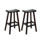 Faux Marble Bar Table Set 1/2/5 Pieces Rectangle Counter Table with Backless Stools Brown 29"H Stool (Set of 2) Clearhalo 'Bar Furniture' 'furn' 'furn_home_bar_bar_sets' 'Furniture' 'Home Bars & Bar Sets' 'home_bar_bar_sets' 'Kitchen & Dining Furniture' 6187832