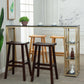 Faux Marble Bar Table Set 1/2/5 Pieces Rectangle Counter Table with Backless Stools Clearhalo 'Bar Furniture' 'furn' 'furn_home_bar_bar_sets' 'Furniture' 'Home Bars & Bar Sets' 'home_bar_bar_sets' 'Kitchen & Dining Furniture' 6187836