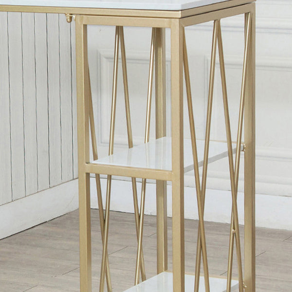 Faux Marble Bar Table Set 1/2/5 Pieces Rectangle Counter Table with Backless Stools Clearhalo 'Bar Furniture' 'furn' 'furn_home_bar_bar_sets' 'Furniture' 'Home Bars & Bar Sets' 'home_bar_bar_sets' 'Kitchen & Dining Furniture' 6187840