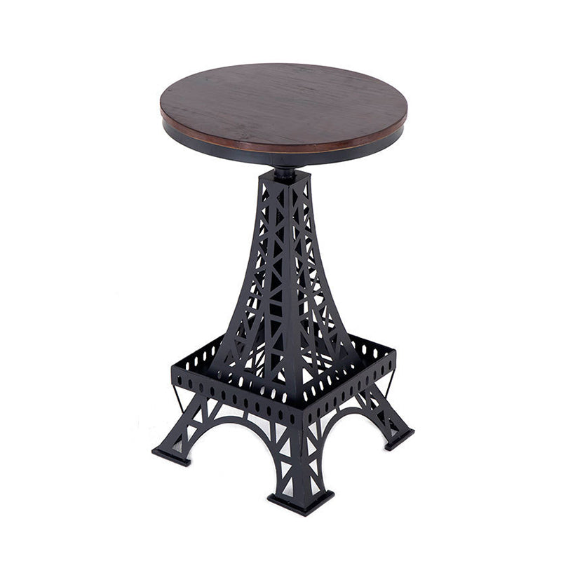 Massief houten bartafelset 1/2/3-delige industriële ronde bartafel