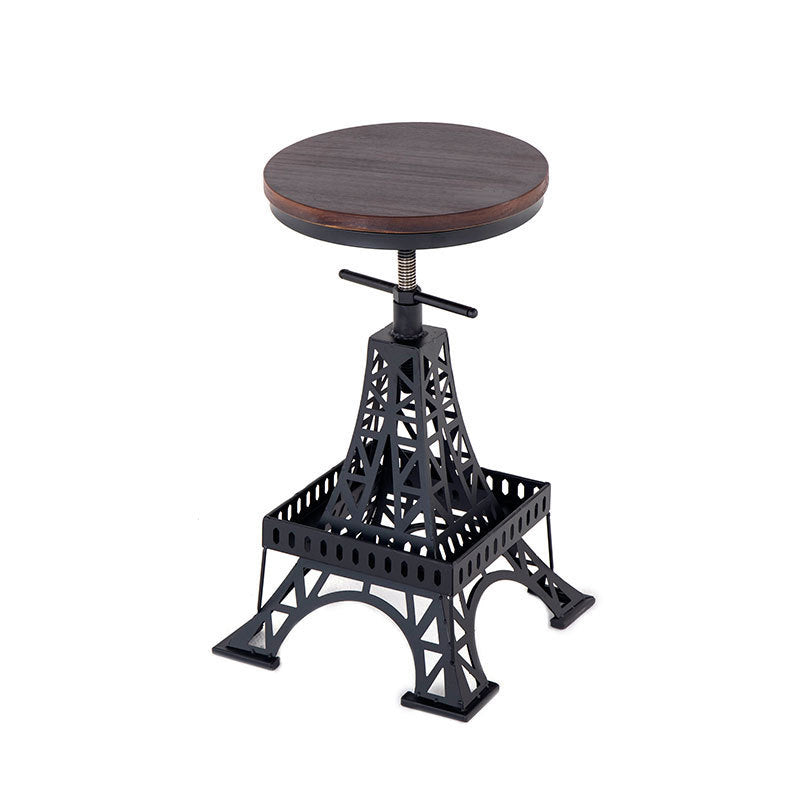 Massief houten bartafelset 1/2/3-delige industriële ronde bartafel