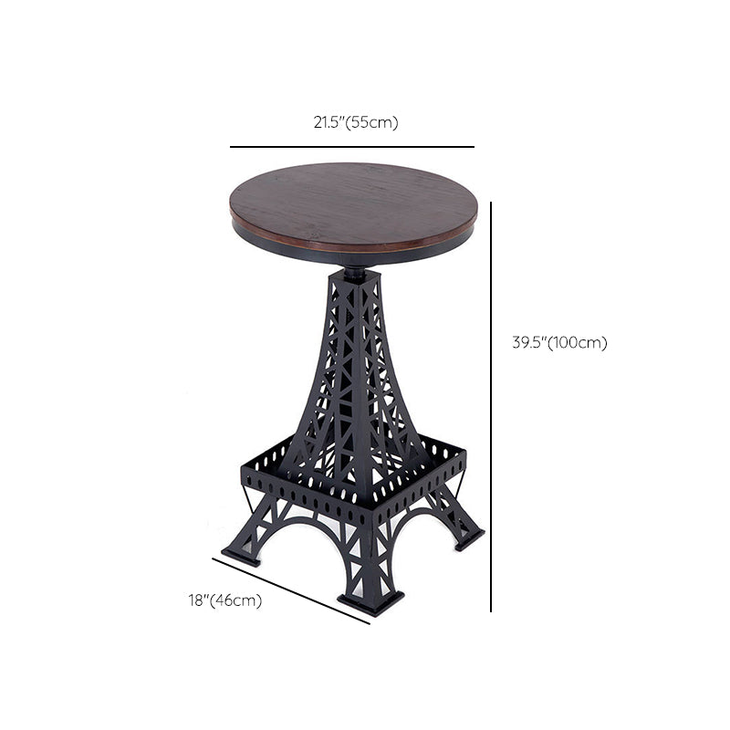 Massief houten bartafelset 1/2/3-delige industriële ronde bartafel