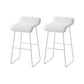 Industrial 1/2/3/5 Pieces Bar Table Set Rectangle Bar Table with High Stools White 30"H Stools (Set of 2) Clearhalo 'Bar Furniture' 'furn' 'furn_home_bar_bar_sets' 'Furniture' 'Home Bars & Bar Sets' 'home_bar_bar_sets' 'Kitchen & Dining Furniture' 6187864
