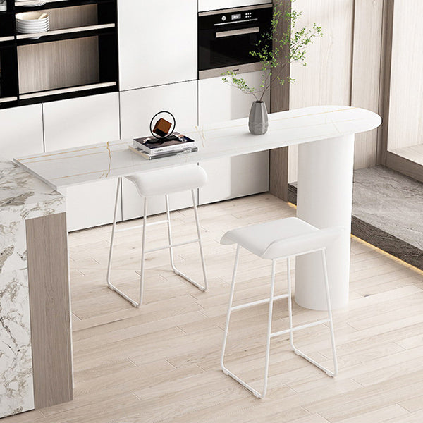 Industrial 1/2/3/5 Pieces Bar Table Set Rectangle Bar Table with High Stools 3 Pieces: Table, 2 Stools Clearhalo 'Bar Furniture' 'furn' 'furn_home_bar_bar_sets' 'Furniture' 'Home Bars & Bar Sets' 'home_bar_bar_sets' 'Kitchen & Dining Furniture' 6187865
