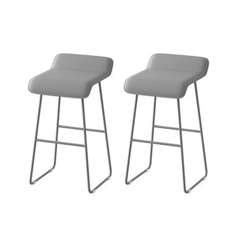 Industrial 1/2/3/5 Pieces Bar Table Set Rectangle Bar Table with High Stools Grey 30"H Stools (Set of 2) Clearhalo 'Bar Furniture' 'furn' 'furn_home_bar_bar_sets' 'Furniture' 'Home Bars & Bar Sets' 'home_bar_bar_sets' 'Kitchen & Dining Furniture' 6187868