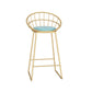 Industrial Bar Table Set 1/3 Pieces Stone Counter Table with Upholstered Stools