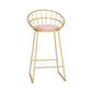 Industrial Bar Table Set 1/3 Pieces Stone Counter Table with Upholstered Stools