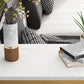 Industrial Bar Table Set 1/3 Pieces Stone Counter Table with Upholstered Stools