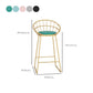 Industrial Bar Table Set 1/3 Pieces Stone Counter Table with Upholstered Stools