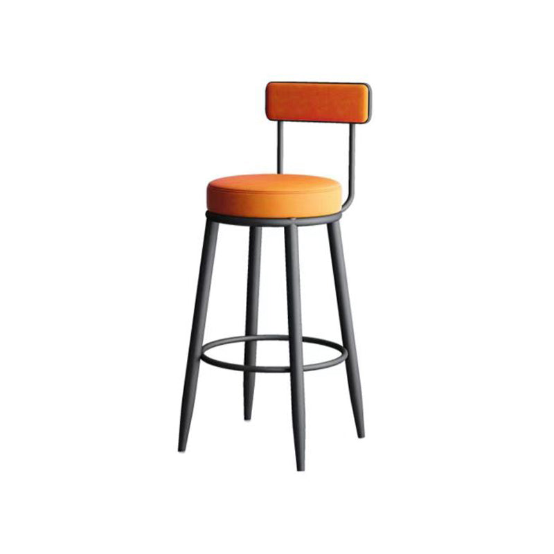 Industrial Bar Table Set 1/5 Pieces Stone Pub Dining Set for Indoor Orange 30"H Stool (Single) Clearhalo 'Bar Furniture' 'furn' 'furn_home_bar_bar_sets' 'Furniture' 'Home Bars & Bar Sets' 'home_bar_bar_sets' 'Kitchen & Dining Furniture' 6187946