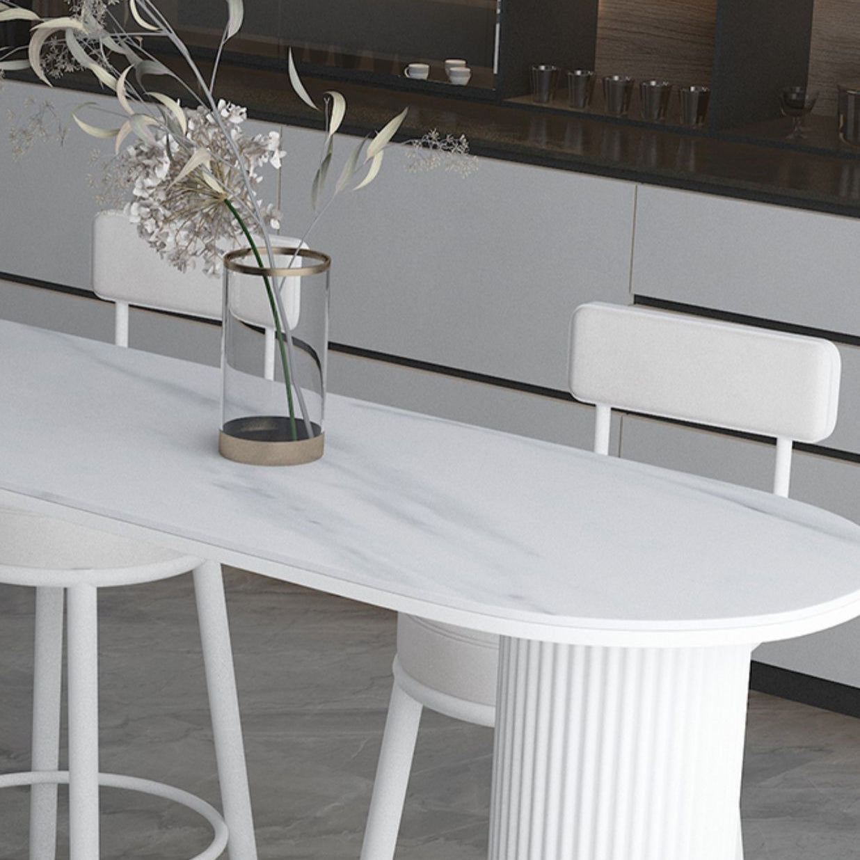 Industrial Bar Table Set 1/5 Pieces Stone Pub Dining Set for Indoor Clearhalo 'Bar Furniture' 'furn' 'furn_home_bar_bar_sets' 'Furniture' 'Home Bars & Bar Sets' 'home_bar_bar_sets' 'Kitchen & Dining Furniture' 6187949