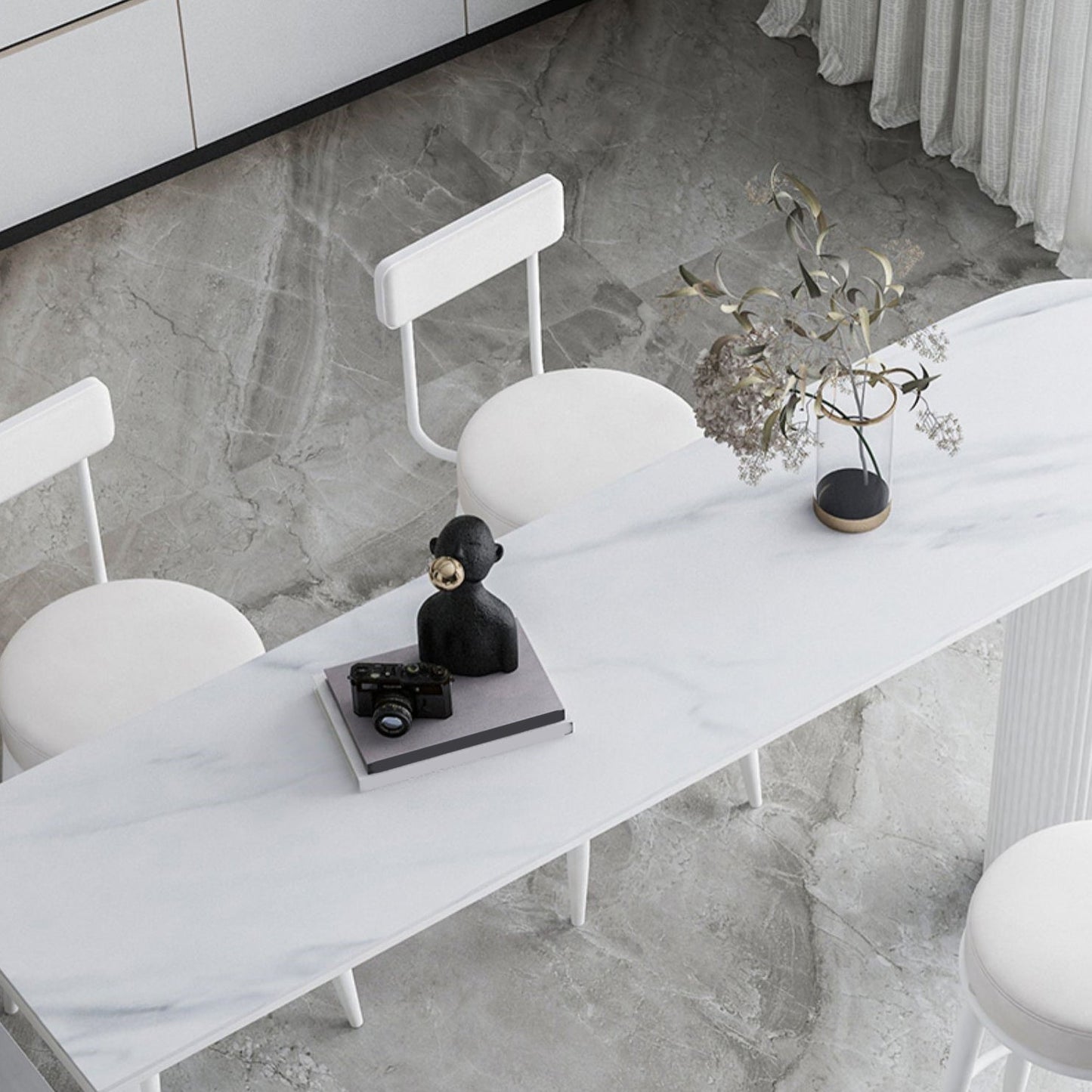 Industrial Bar Table Set 1/5 Pieces Stone Pub Dining Set for Indoor Clearhalo 'Bar Furniture' 'furn' 'furn_home_bar_bar_sets' 'Furniture' 'Home Bars & Bar Sets' 'home_bar_bar_sets' 'Kitchen & Dining Furniture' 6187951