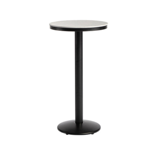 Industrial Round Bar Table Set 1/3 Pieces Stone Counter Table with Upholstered Stools Clearhalo 'Bar Furniture' 'furn' 'furn_home_bar_bar_sets' 'Furniture' 'Home Bars & Bar Sets' 'home_bar_bar_sets' 'Kitchen & Dining Furniture' 6187968