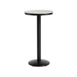 Industrial Round Bar Table Set 1/3 Pieces Stone Counter Table with Upholstered Stools Clearhalo 'Bar Furniture' 'furn' 'furn_home_bar_bar_sets' 'Furniture' 'Home Bars & Bar Sets' 'home_bar_bar_sets' 'Kitchen & Dining Furniture' 6187968