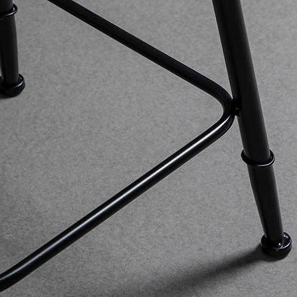 Industrial Round Bar Table Set 1/3 Pieces Stone Counter Table with Upholstered Stools Clearhalo 'Bar Furniture' 'furn' 'furn_home_bar_bar_sets' 'Furniture' 'Home Bars & Bar Sets' 'home_bar_bar_sets' 'Kitchen & Dining Furniture' 6187970
