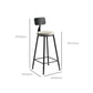 Industrial Round Bar Table Set 1/3 Pieces Stone Counter Table with Upholstered Stools Clearhalo 'Bar Furniture' 'furn' 'furn_home_bar_bar_sets' 'Furniture' 'Home Bars & Bar Sets' 'home_bar_bar_sets' 'Kitchen & Dining Furniture' 6187973