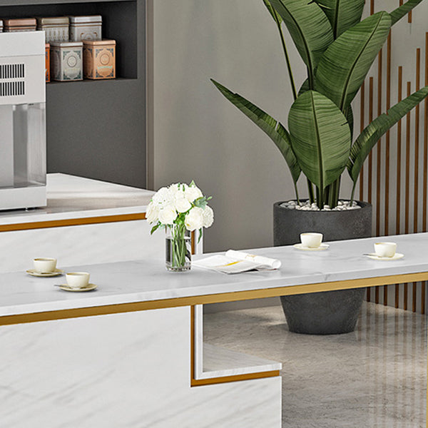 Conjunto de Pub Industrial Blanco con Taburetes Tapizados Mesa de Bar de 1/3/5 Piezas para Lugares Pequeños