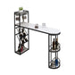 Contemporary Style 1/2/3 Pieces Bar Table Set Rectangle Bar Table with Metal Stools Matte White 71"L x 16"W Clearhalo 'Bar Furniture' 'furn' 'furn_home_bar_bar_sets' 'Furniture' 'Home Bars & Bar Sets' 'home_bar_bar_sets' 'Kitchen & Dining Furniture' 6188017
