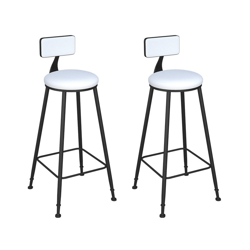 Contemporary Style 1/2/3 Pieces Bar Table Set Rectangle Bar Table with Metal Stools Beige 30"H Stools (Set of 2) Clearhalo 'Bar Furniture' 'furn' 'furn_home_bar_bar_sets' 'Furniture' 'Home Bars & Bar Sets' 'home_bar_bar_sets' 'Kitchen & Dining Furniture' 6188020