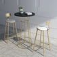 Set da bar in metallo e legno 1/2/3 pezzi Sgabello e tavolo da bar rotondi moderni