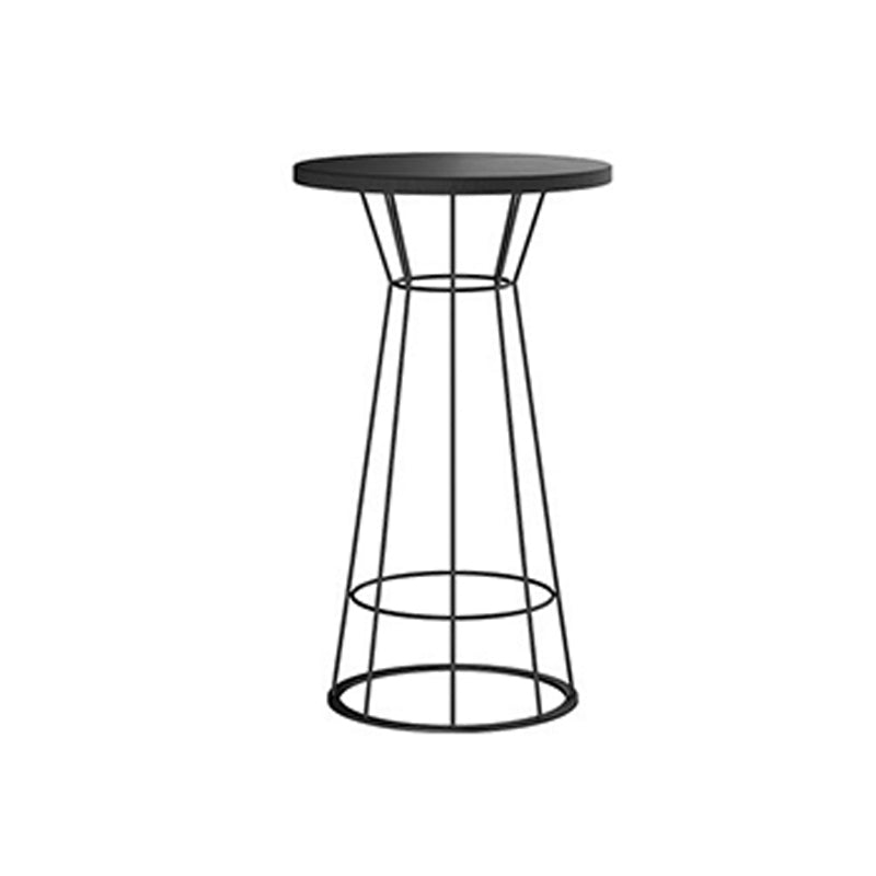 Set da bar in metallo e legno 1/2/3 pezzi Sgabello e tavolo da bar rotondi moderni