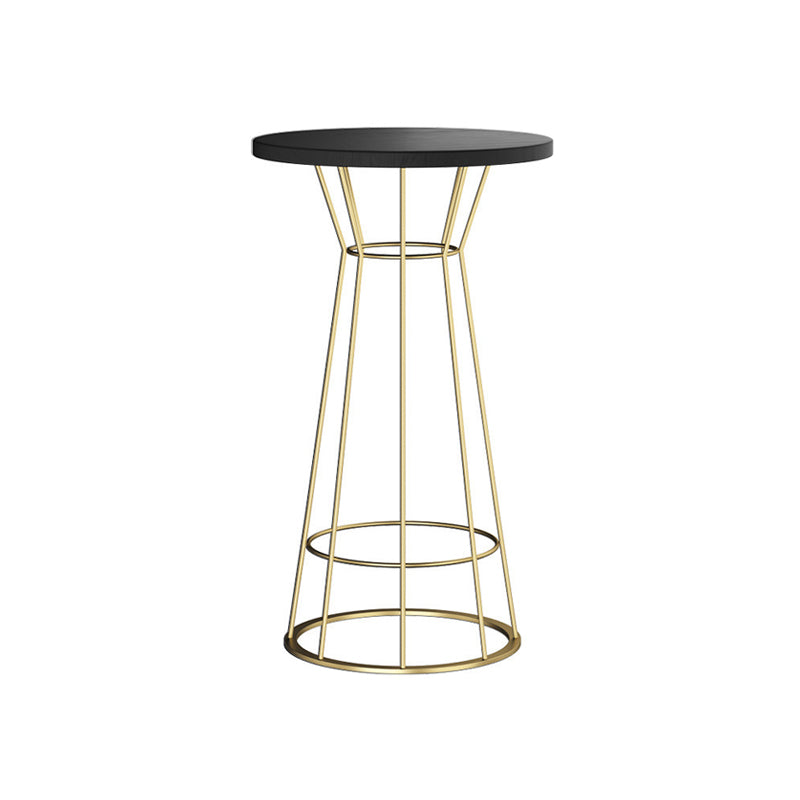 Set da bar in metallo e legno 1/2/3 pezzi Sgabello e tavolo da bar rotondi moderni
