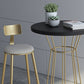 Set da bar in metallo e legno 1/2/3 pezzi Sgabello e tavolo da bar rotondi moderni