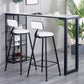 Industrial Style 1/2/3 Pieces Bar Table Set Rectangle Bar Table with Metal Stools Clearhalo 'Bar Furniture' 'furn' 'furn_home_bar_bar_sets' 'Furniture' 'Home Bars & Bar Sets' 'home_bar_bar_sets' 'Kitchen & Dining Furniture' 6188059