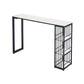 Industrial Style 1/2/3 Pieces Bar Table Set Rectangle Bar Table with Metal Stools Clearhalo 'Bar Furniture' 'furn' 'furn_home_bar_bar_sets' 'Furniture' 'Home Bars & Bar Sets' 'home_bar_bar_sets' 'Kitchen & Dining Furniture' 6188060