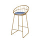 1/3 Pieces Oval Bar Stool and Table Set Glam Table and Stool Set Blue 30"H Stool (Single) Clearhalo 'Bar Furniture' 'furn' 'furn_home_bar_bar_sets' 'Furniture' 'Home Bars & Bar Sets' 'home_bar_bar_sets' 'Kitchen & Dining Furniture' 6188079