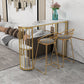 1/3 Pieces Oval Bar Stool and Table Set Glam Table and Stool Set Clearhalo 'Bar Furniture' 'furn' 'furn_home_bar_bar_sets' 'Furniture' 'Home Bars & Bar Sets' 'home_bar_bar_sets' 'Kitchen & Dining Furniture' 6188080