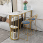 1/3 Pieces Oval Bar Stool and Table Set Glam Table and Stool Set Clearhalo 'Bar Furniture' 'furn' 'furn_home_bar_bar_sets' 'Furniture' 'Home Bars & Bar Sets' 'home_bar_bar_sets' 'Kitchen & Dining Furniture' 6188086
