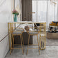 1/3 Pieces Oval Bar Stool and Table Set Glam Table and Stool Set Clearhalo 'Bar Furniture' 'furn' 'furn_home_bar_bar_sets' 'Furniture' 'Home Bars & Bar Sets' 'home_bar_bar_sets' 'Kitchen & Dining Furniture' 6188087
