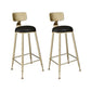 Glam Style Bar Table Set 1/2/3/5 Pieces Square Bar Table with Metal Stools Black 30"H Stools (Set of 2) Clearhalo 'Bar Furniture' 'furn' 'furn_home_bar_bar_sets' 'Furniture' 'Home Bars & Bar Sets' 'home_bar_bar_sets' 'Kitchen & Dining Furniture' 6188098