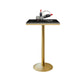 Glam Style Bar Table Set 1/2/3/5 Pieces Square Bar Table with Metal Stools Clearhalo 'Bar Furniture' 'furn' 'furn_home_bar_bar_sets' 'Furniture' 'Home Bars & Bar Sets' 'home_bar_bar_sets' 'Kitchen & Dining Furniture' 6188102