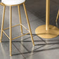 Glam Style Bar Table Set 1/2/3/5 Pieces Square Bar Table with Metal Stools Clearhalo 'Bar Furniture' 'furn' 'furn_home_bar_bar_sets' 'Furniture' 'Home Bars & Bar Sets' 'home_bar_bar_sets' 'Kitchen & Dining Furniture' 6188106