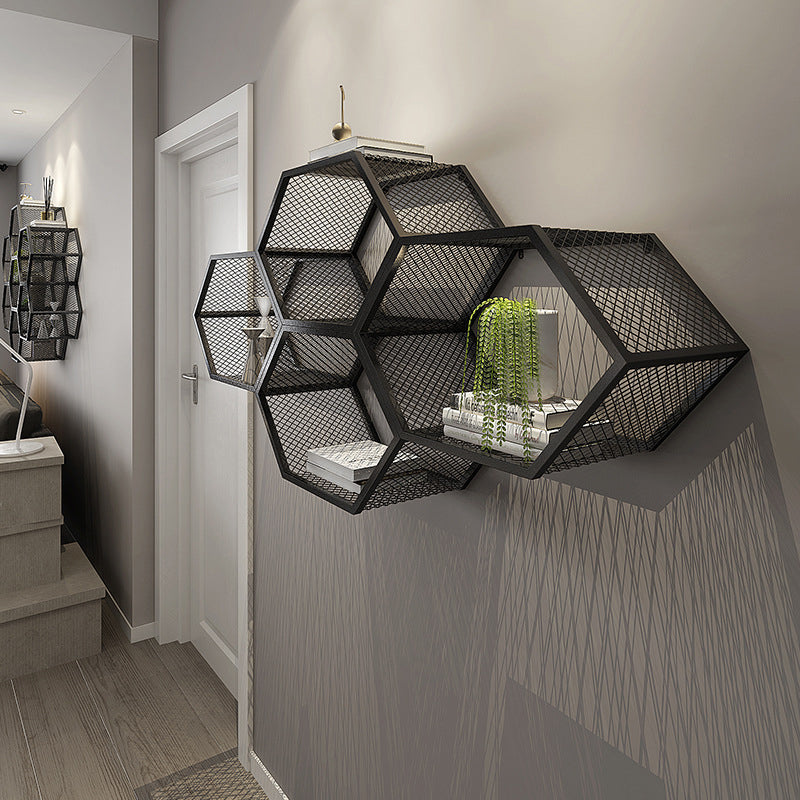 Contemporary 9.8" W Metal Book Shelf Floating Shelf Bookcase for Study Room Clearhalo 'Bookcases' 'furn' 'furn_bookcases' 'Furniture' 'Office Furniture' 6188138