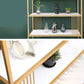 Metal and Wooden Bookshelf Open Glam Etagere Shelf Bookcase for Study Room Clearhalo 'Bookcases' 'furn' 'furn_bookcases' 'Furniture' 'Office Furniture' 6188184