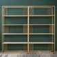 Metal and Wooden Bookshelf Open Glam Etagere Shelf Bookcase for Study Room Clearhalo 'Bookcases' 'furn' 'furn_bookcases' 'Furniture' 'Office Furniture' 6188186