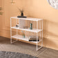 3-shelf with Rectangular Shelves Bookshelf 11.8" W Etagere Shelf Bookcase White 4 Clearhalo 'Bookcases' 'furn' 'furn_bookcases' 'Furniture' 'Office Furniture' 6188239