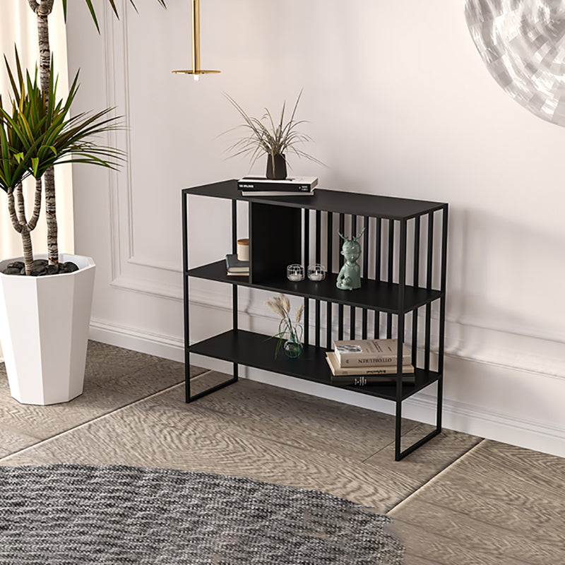3-shelf with Rectangular Shelves Bookshelf 11.8" W Etagere Shelf Bookcase Black 4 Clearhalo 'Bookcases' 'furn' 'furn_bookcases' 'Furniture' 'Office Furniture' 6188246